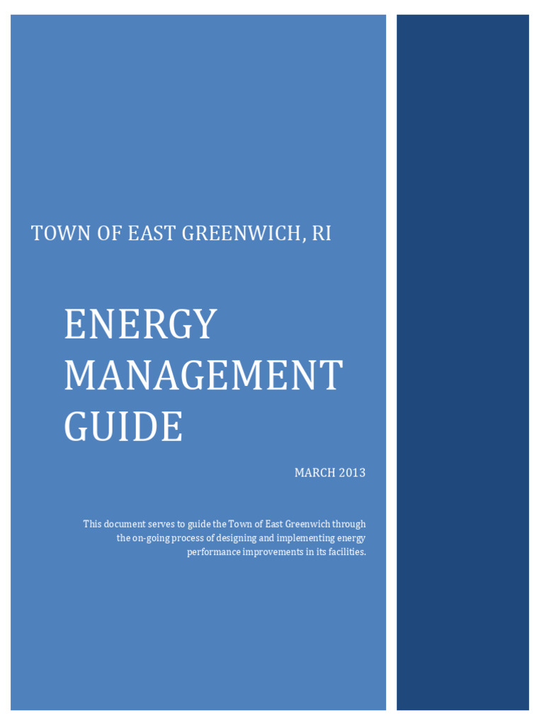 East Greenwich Energy Management Guide | PDF | Energy Conservation ...