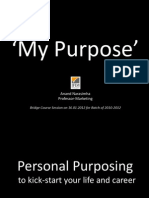 My Purpose- By Prof. Anand Narasimha
