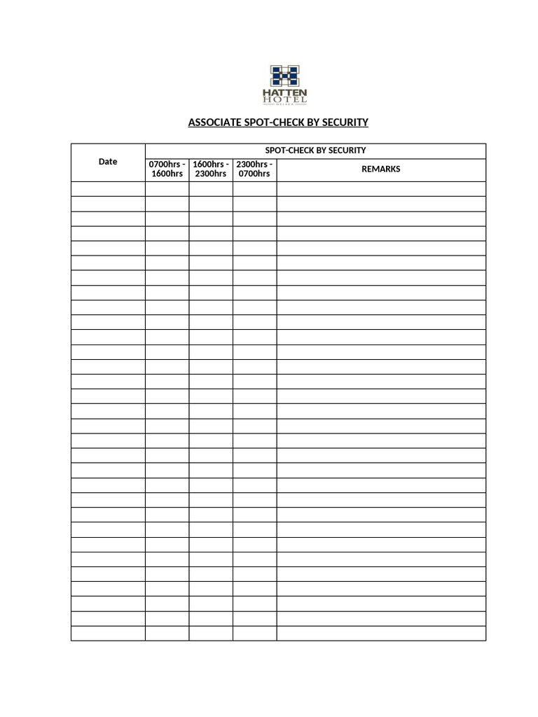 Spot-Check by Security | PDF