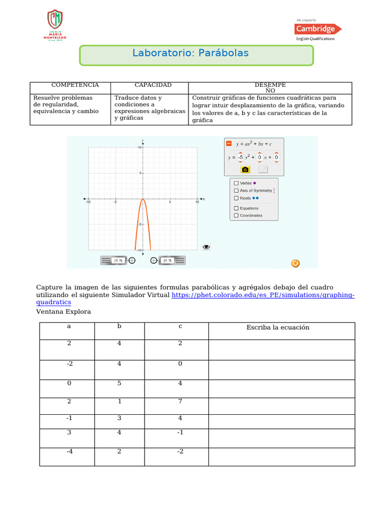 Parabola IVABC | PDF