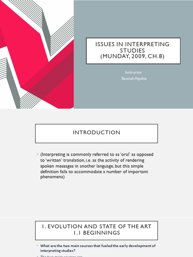 Interpreting Studies: Key Issues & Insights | PDF | Language ...