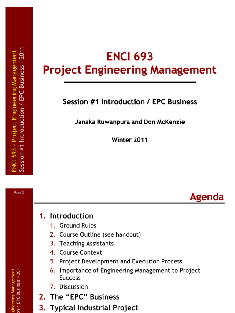 EPC Project Planning Overview | PDF | Specification (Technical Standard ...