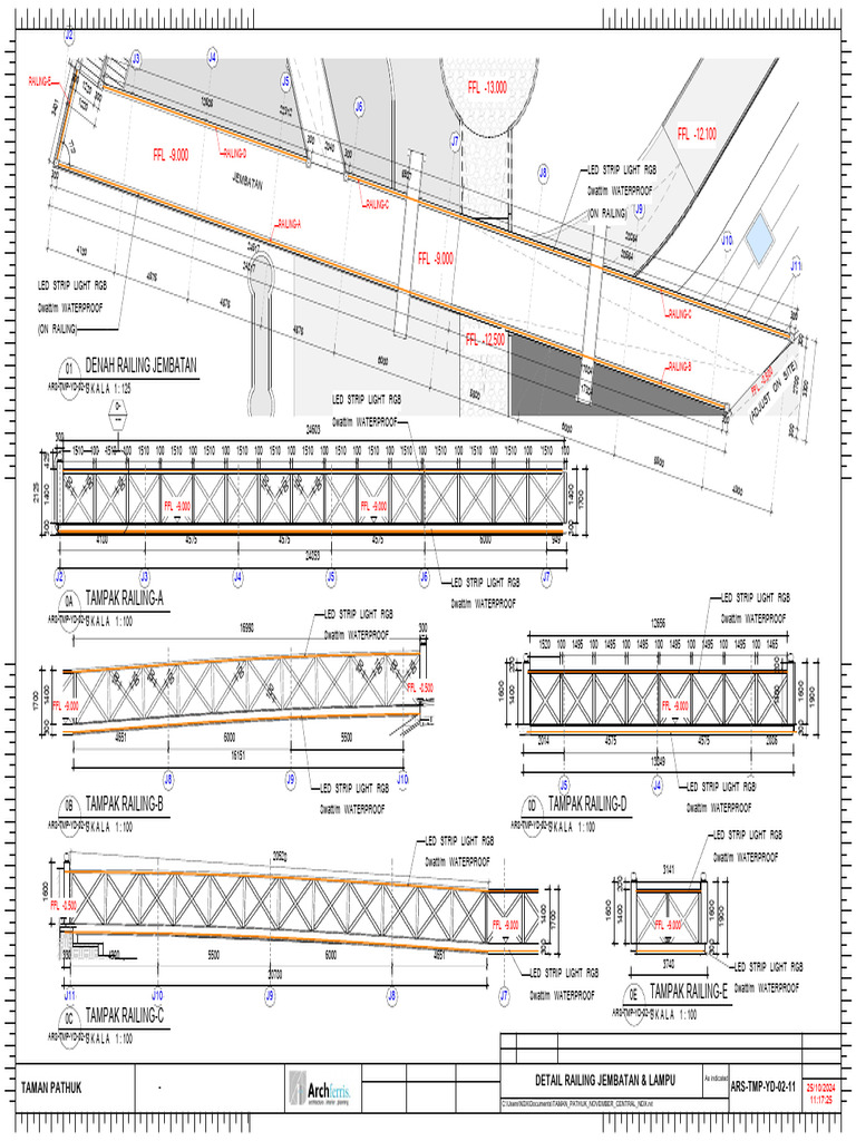 DRAFT RAILING JEMBATAN & LED STRIP 24.10.2024 | PDF | Lighting ...