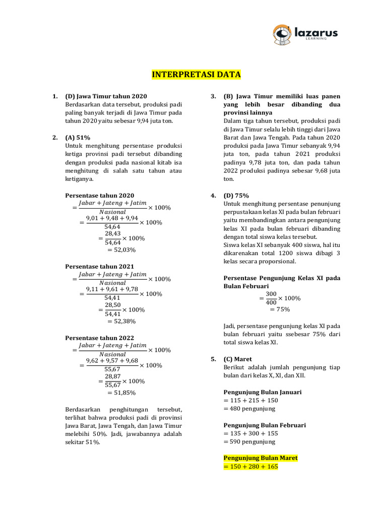 Analisis Produksi Padi dan Pengunjung | PDF