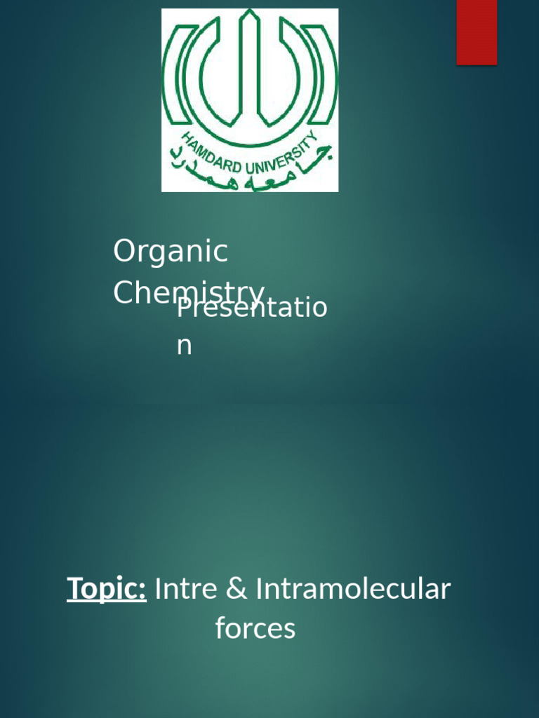 Intermolecular and Intramolecular Forces | PDF | Chemical Bond ...