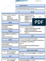 LINQ To SQL Cheat Sheet Version 1