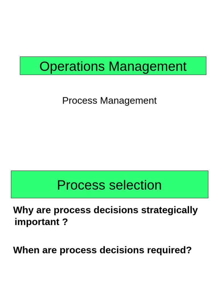 Process Management in Operations | PDF | Business Process | Simulation