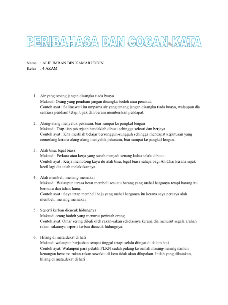 Peribahasa