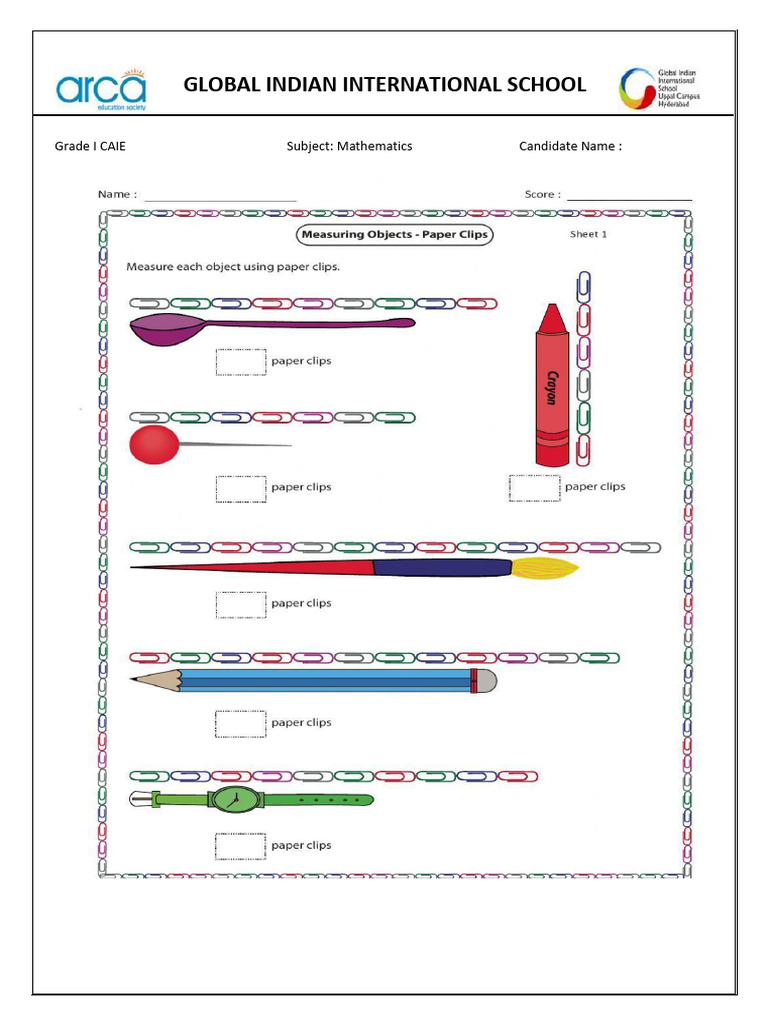 Grade I IA2 WS 2 | PDF