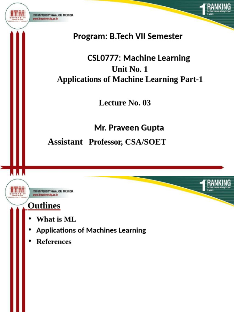 CSL0777 L03sdfsdf | PDF | Statistical Classification | Pattern Recognition