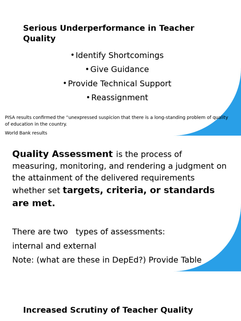 Enhancing Teacher Quality Assessment Pdf Educational Assessment