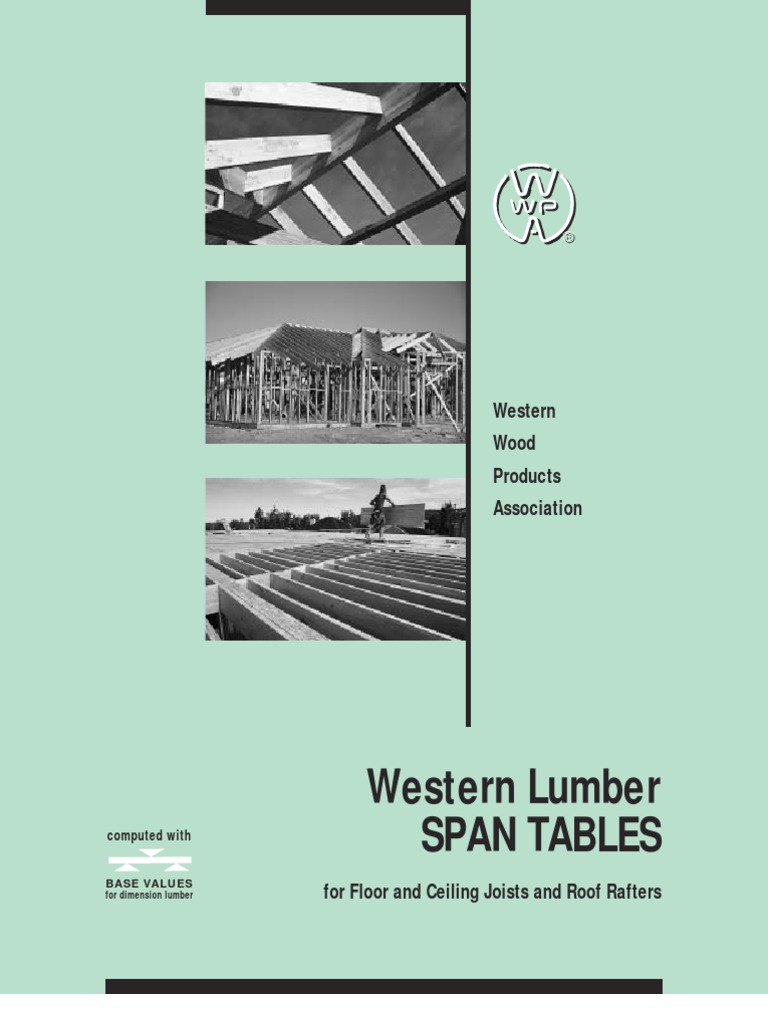 Wood Span Tables PDF Lumber Douglas Fir