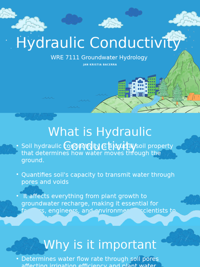 Hydraulic Conductivity | PDF | Soil | Porosity