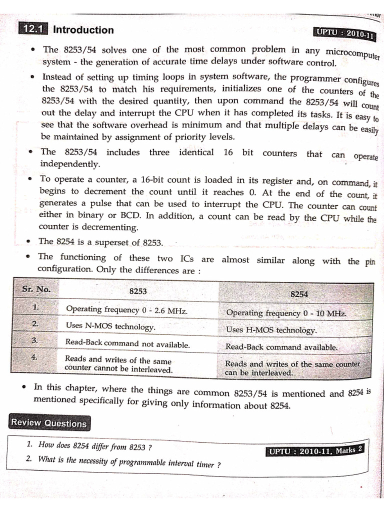 8254-8253 Programmable Interval Timer | PDF