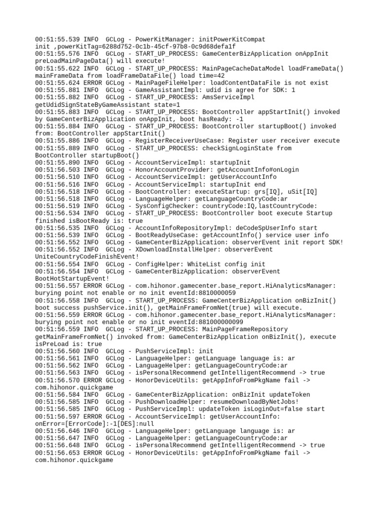 Game Center Initialization Log Analysis | PDF | Hypertext Transfer ...