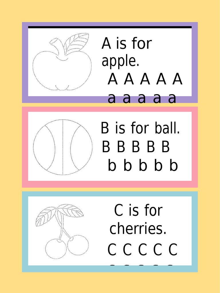 Colorful Tracing The Alphabet Worksheet | PDF | Cooking, Food & Wine | Art