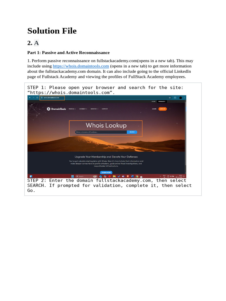 Passive vs Active Reconnaissance Guide | PDF | Vulnerability (Computing ...