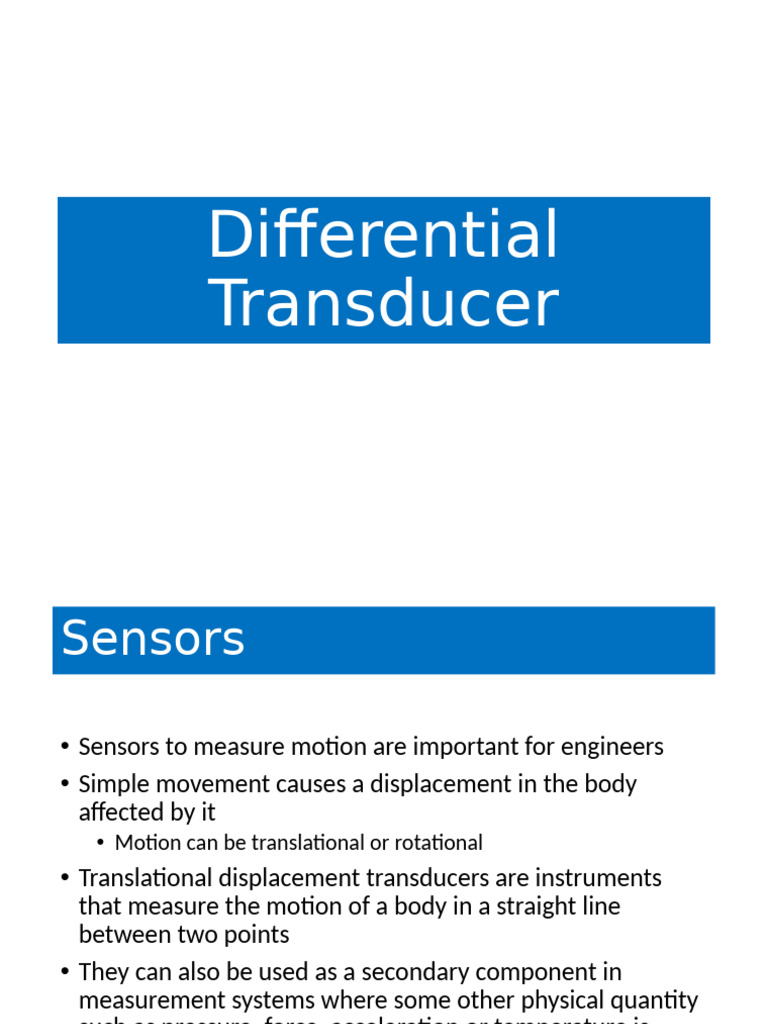 Linear Variable Differential Transducer | PDF | Electromagnetic ...