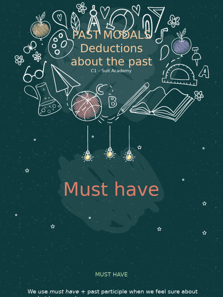 Past Modals + Dark Stories by ESTELA | PDF