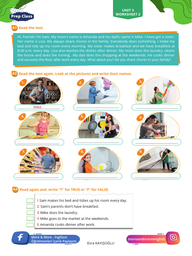 Prep Class Unit 3 Worksheet 2 PDF Prep Class Unit 3 Worksheet 2 PDF