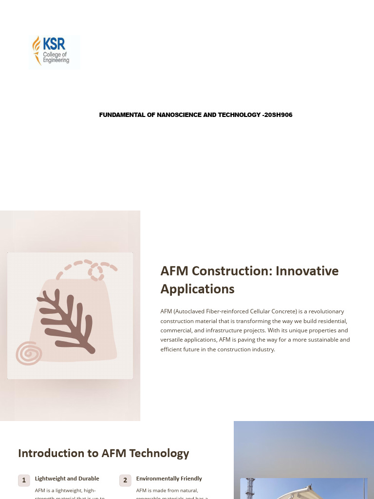 AFM: Revolutionizing Construction | PDF | Building Insulation ...