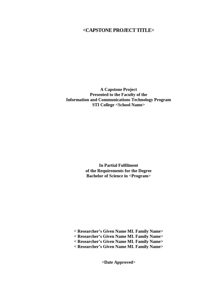 FT-CRD-191-00 IT IS Capstone Project Manuscript Template | PDF ...