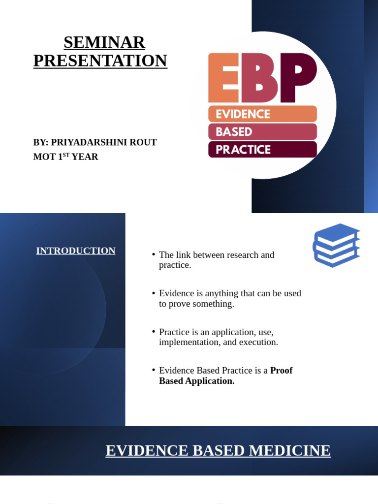1.seminar On Evidence Based Practice | PDF | Evidence Based Medicine ...