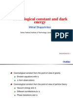 Mikhail Shaposhnikov- Cosmological constant and dark energy