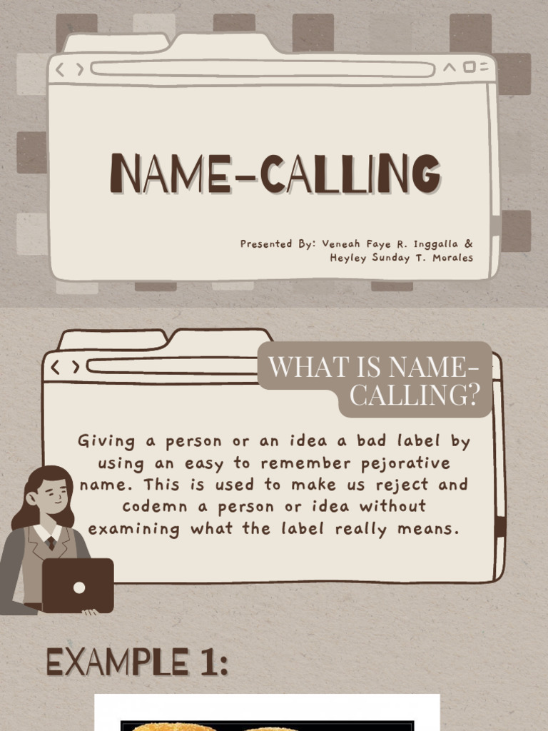 Understanding Name-Calling in Propaganda | PDF