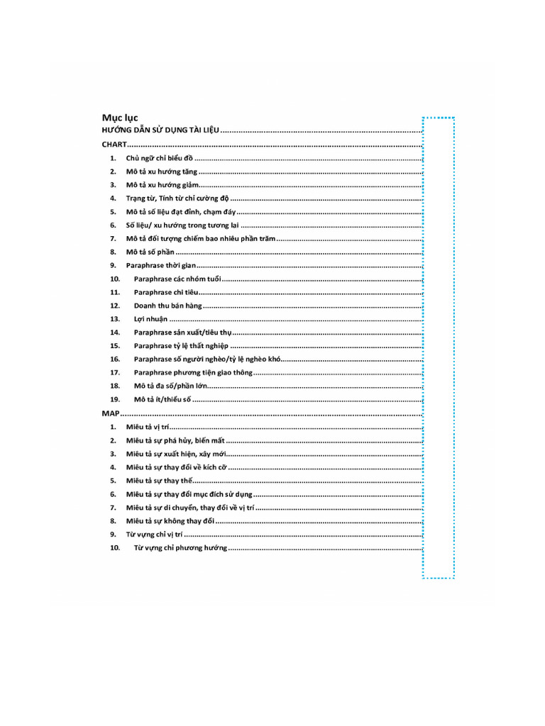 Vocabulary For Task 1 | PDF