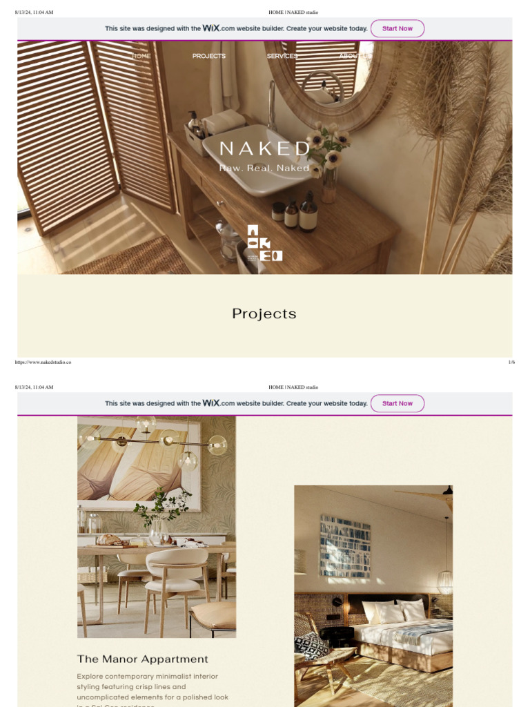 HOME _ NAKED studio | PDF