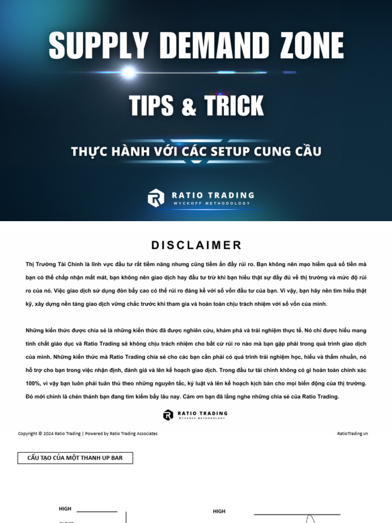 Supply Demand Zone - Tips & Tricks - Thực Hành Với Các Setup Cung Cầu | PDF