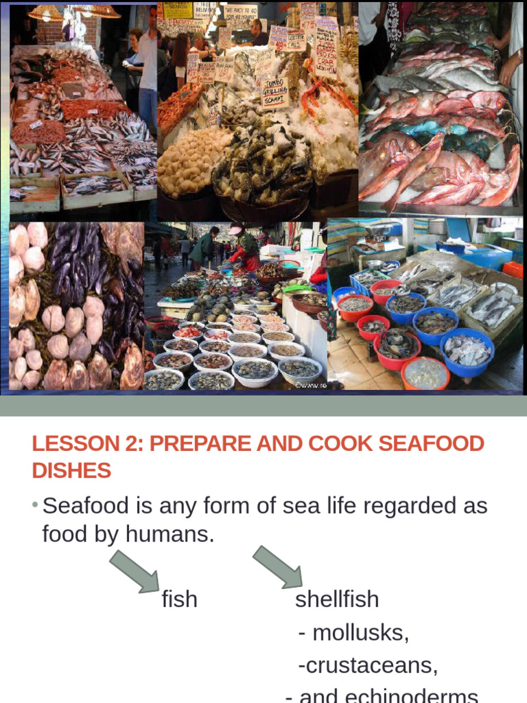 Prepare and Cook Seafood - Composition of Fish | PDF | Fish