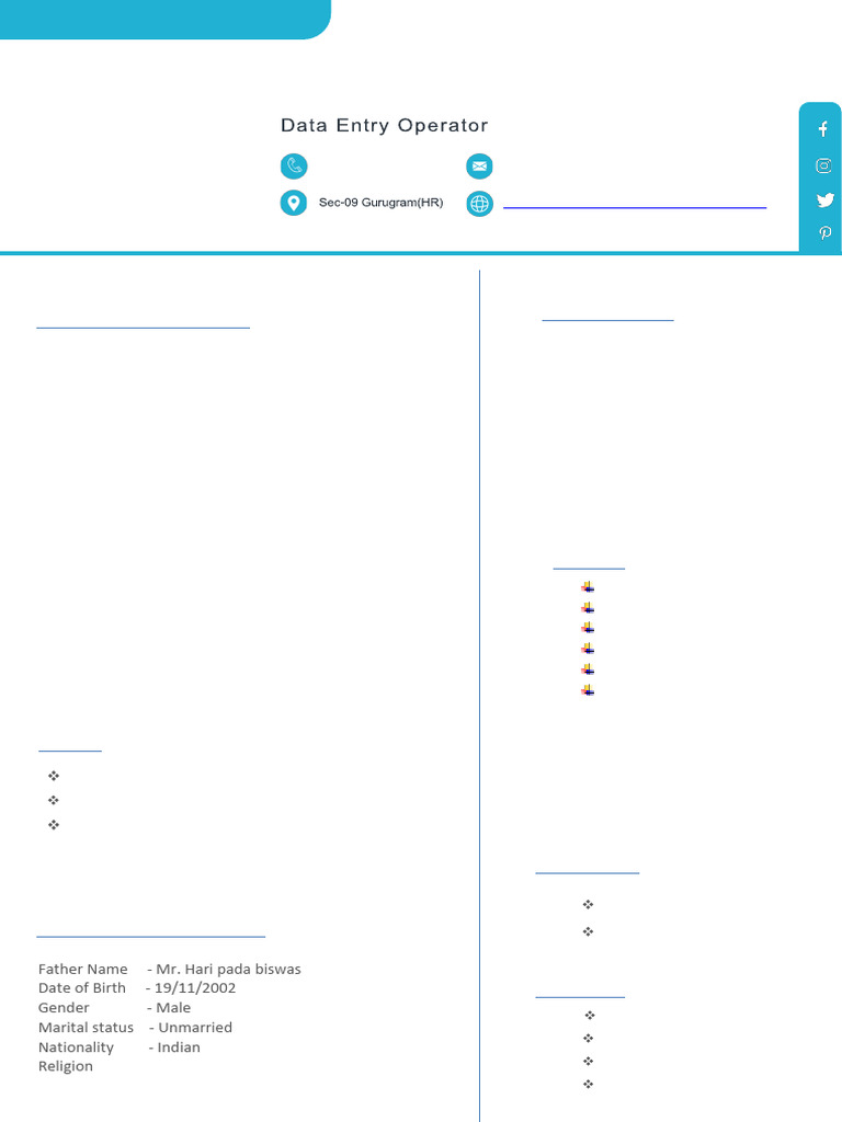 Entry-Level Data Entry Resume | PDF