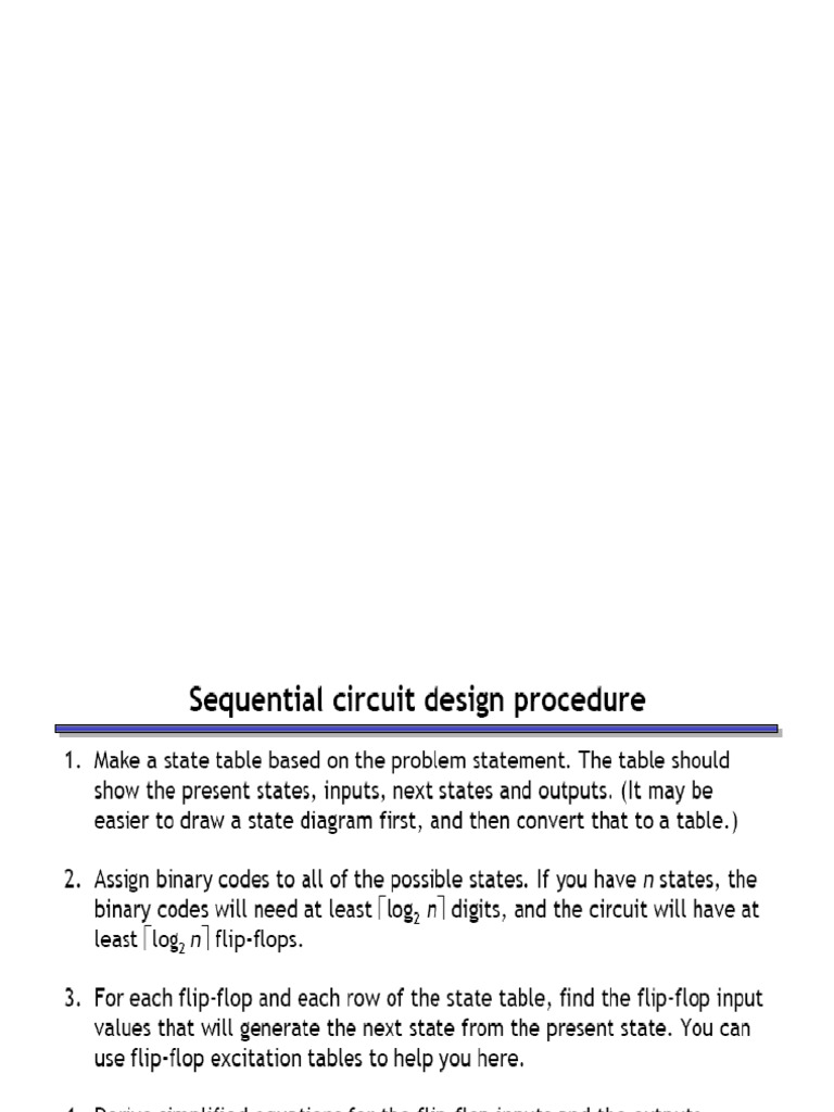 Clocked Sequential Circuit Design | PDF