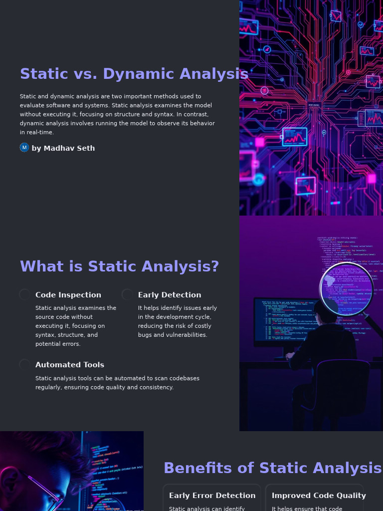 Static Vs Dynamic Analysis | PDF | Software Quality | Software Bug