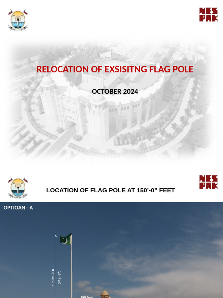 Flag Pole Relocation Options 150-300 Feet | PDF