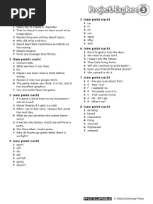 PrEx 3 Unit 6 Test Key Audioscript