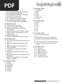 PrEx 3 Unit 4 Test Key Audioscript