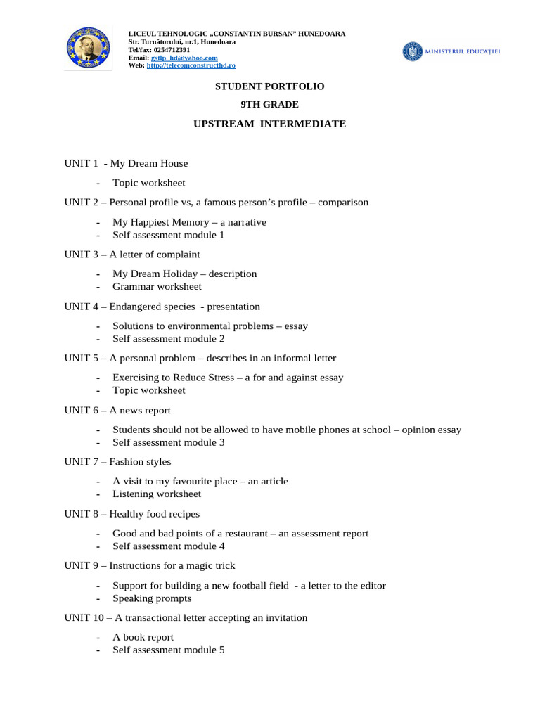 Student Portfolio Pdf Cognition Human Communication