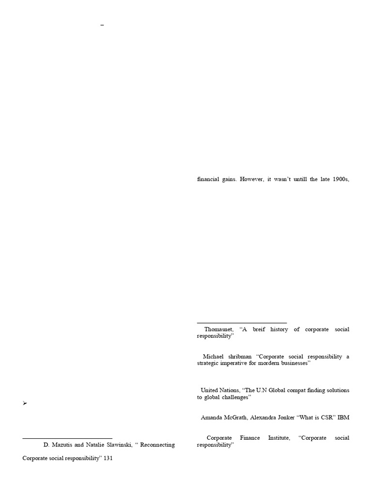 CSR Strategies for Sustainable Development | PDF | Corporate Social ...