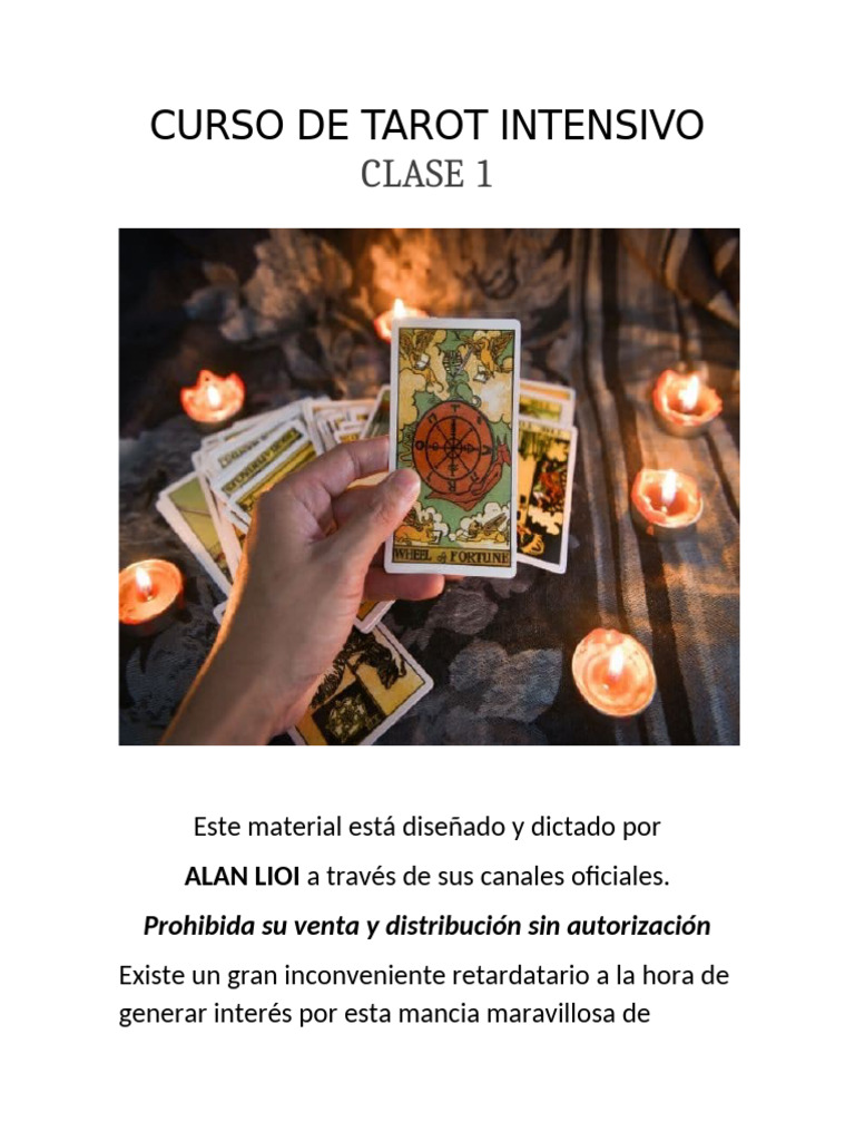 Curso de Tarot: Arcanos Mayores Gratis | PDF | Tarot | Intuición