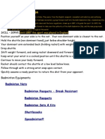 History of BAdminton