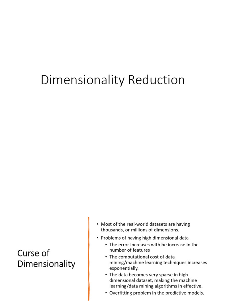 Dimensionality Reduction Techniques Explained | PDF | Principal ...