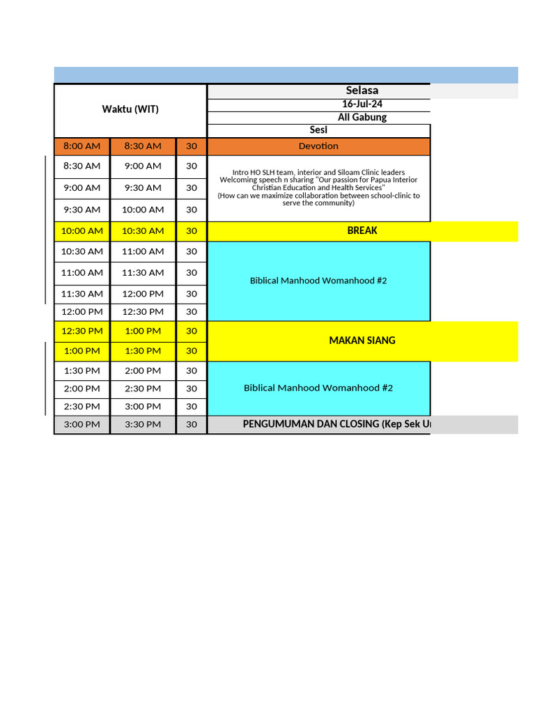Jadwal Pd Interior 16 18 Juli 2024 Pdf Literacy Human Communication