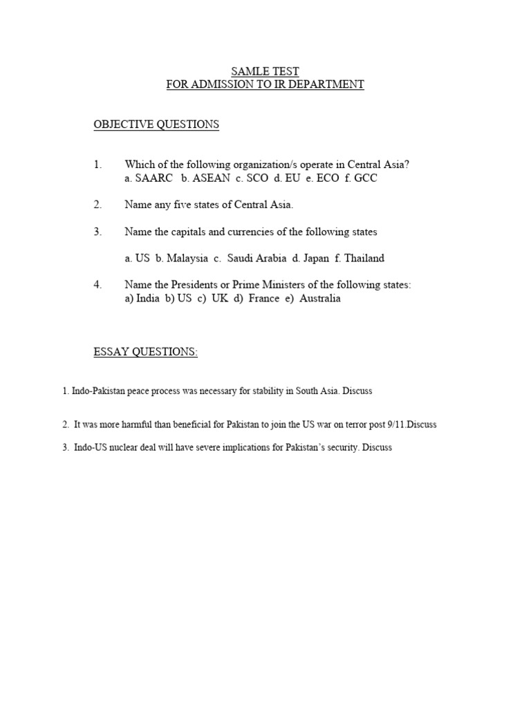 Sample Ir | PDF | Career & Growth | Politics