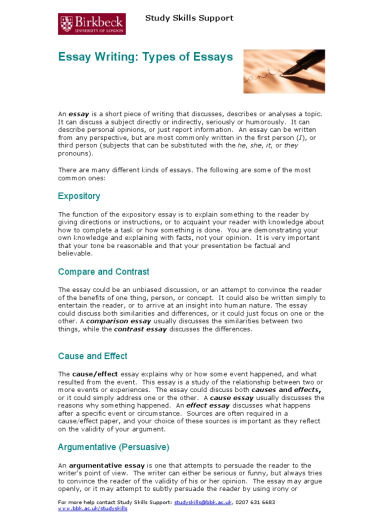 how to type a essay