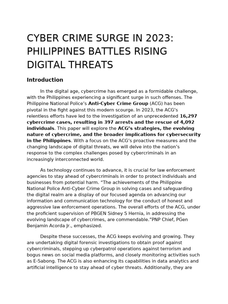 Cyber Crime Surge in 2023 | PDF | Cybercrime | Computer Security