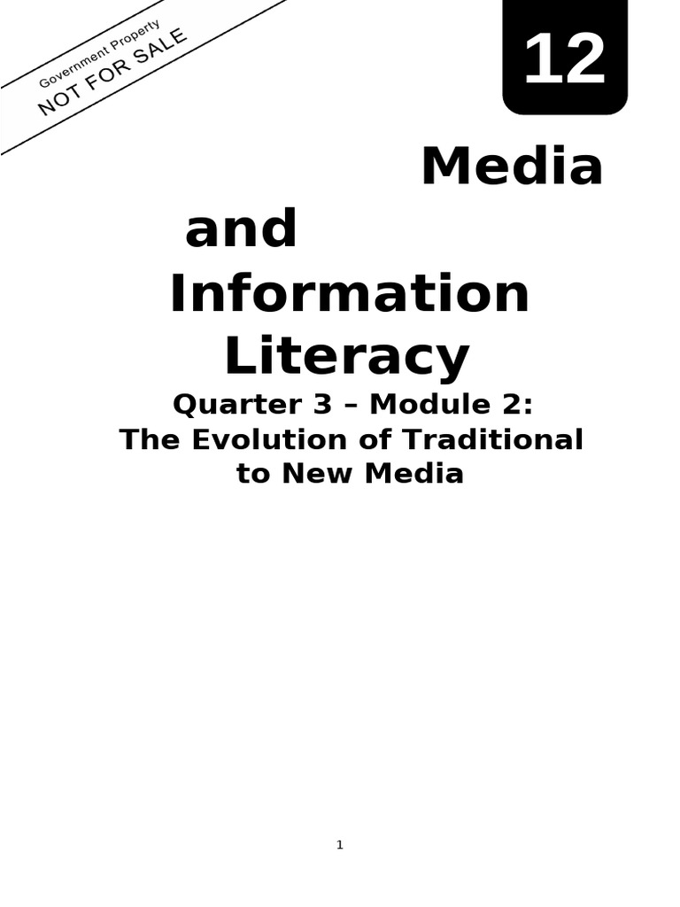 Ncr mla mediainfolit m2 l2 the evolution of traditional to new media