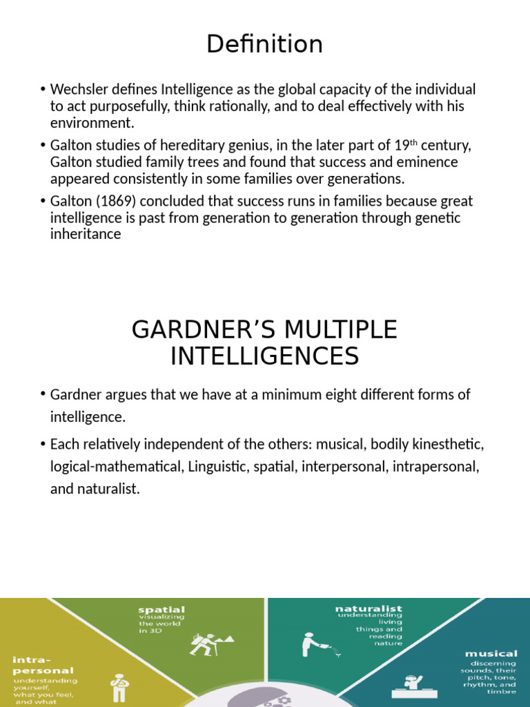 Understanding Multiple Intelligences | PDF | Intelligence | Cognitive ...
